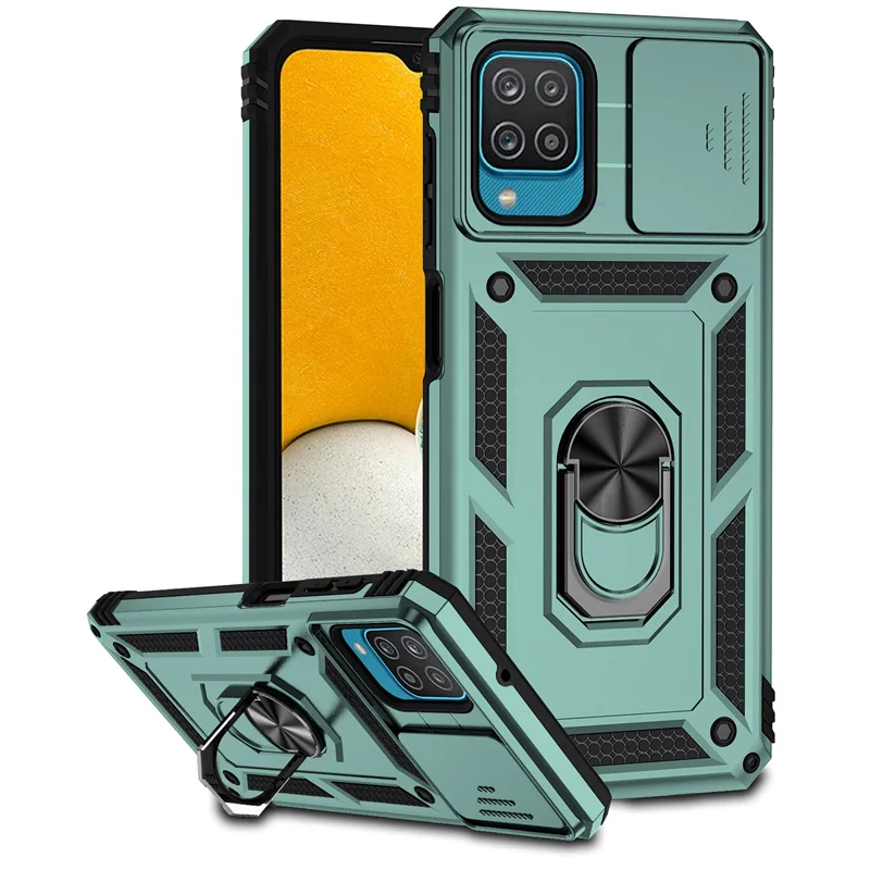 Armor Slide Camera Case with Magnet Holder Ring Cover