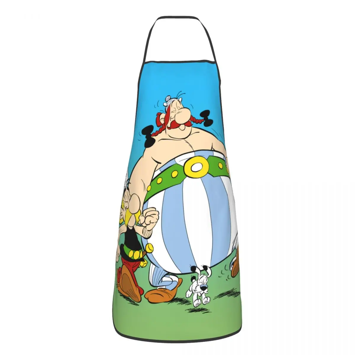 

Фартук Asterix и Obelix для мужчин и женщин, приключения манга, Getafix, Dogmatix, кухонный шеф-повар, фартук, кухня, готовка, выпечка, живопись