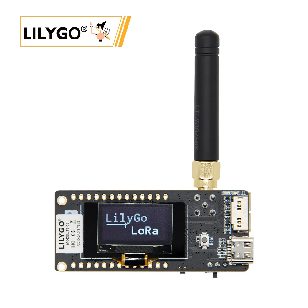 LILYGO® T3S3 ESP32-S3 Dev Board LoRa Module LR1121 SX1280 SX1262 SX1276 WiFi Bluetooth Display T3S3 MVSRS Voice Communication
