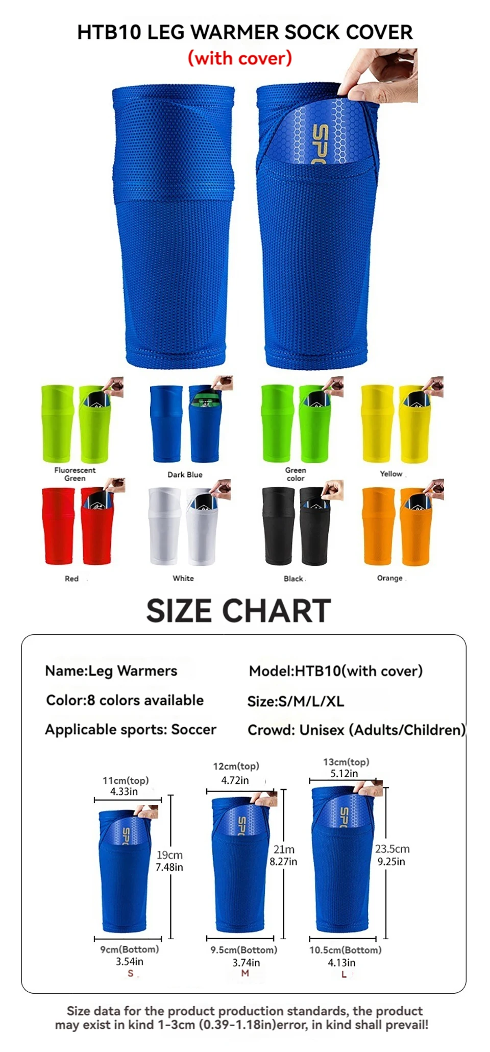 Loogdeel Kinder Jugend Fußball Schienbeinsc honer mit Ärmeln, Slip in Shing uards Fußball Schienbeinsc honer für Jungen Mädchen Kind Teenager Erwachsene – Detail 3