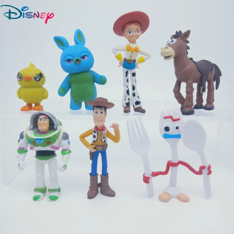 Anime Toy Story Woody Jessie Dolls Model Toys Decorazione In Pvc Buzz Lightyear Action Figure Brinquedos Gift 1 Pz A Caso