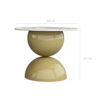Tables basses en verre nordique moderne Simple originalité Salon Tables basses Style crème Salon meubles de maison Couchtisch FYCT 6