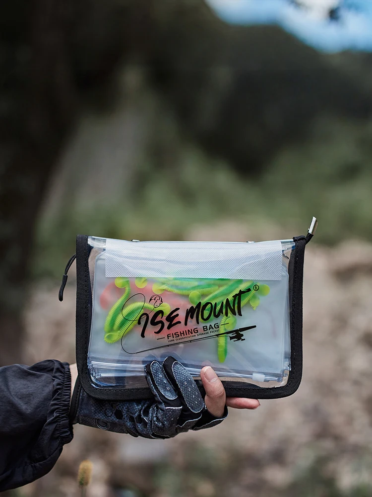 Sac tri PVC transparent leurres pêche Luya compartimenté étanche - Accessoire rangement organisation