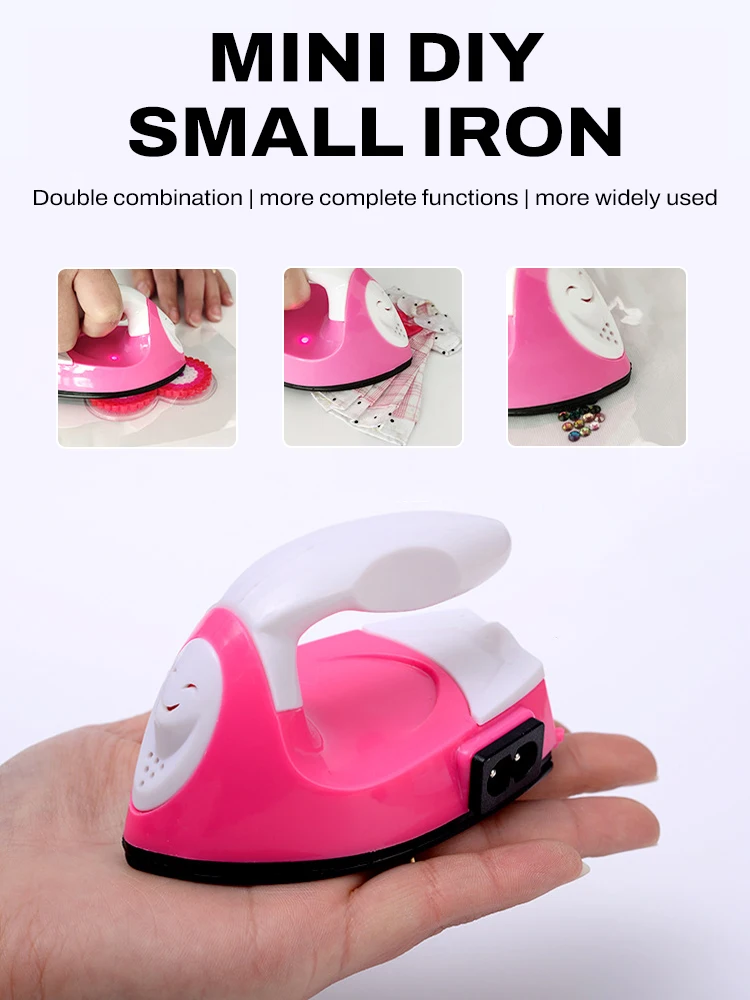 DIY Handheld Mini Iron Portable Electric Small Heat Transfer Machine Versatile Rapid Heating-Up Craft Clothes Sewing Supplies - AliExpress 15 | Mini Electric Iron Portable Travel Craft Clothes Sewing Supplies | ソムリエナイフ | LHD8QER