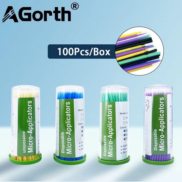 100 Pcs Dental Micro Brush Applicator Tips - Disposable & Bendable For Precision 1 thumbnail image