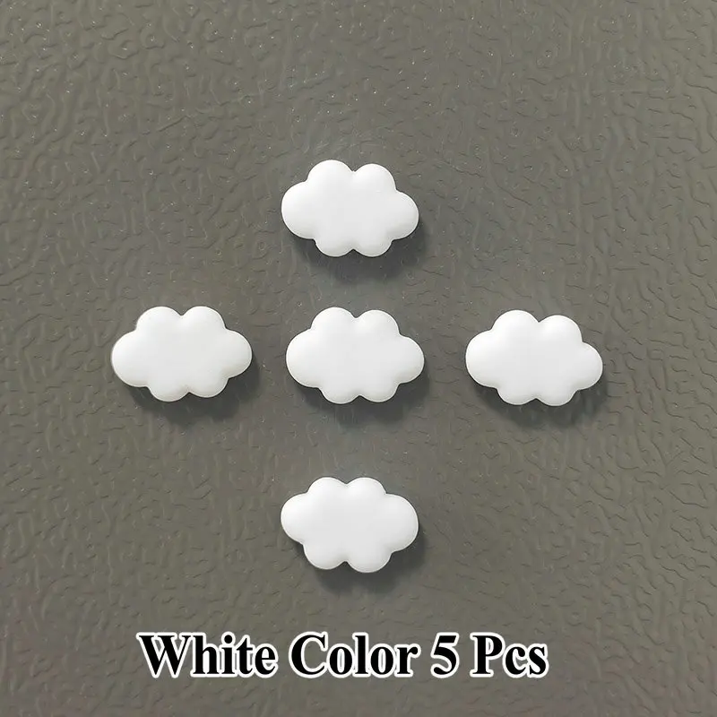 5pcs Colorful Resin Cloud Refrigerator Magnets Decorative Home and DIY Photo Stickers