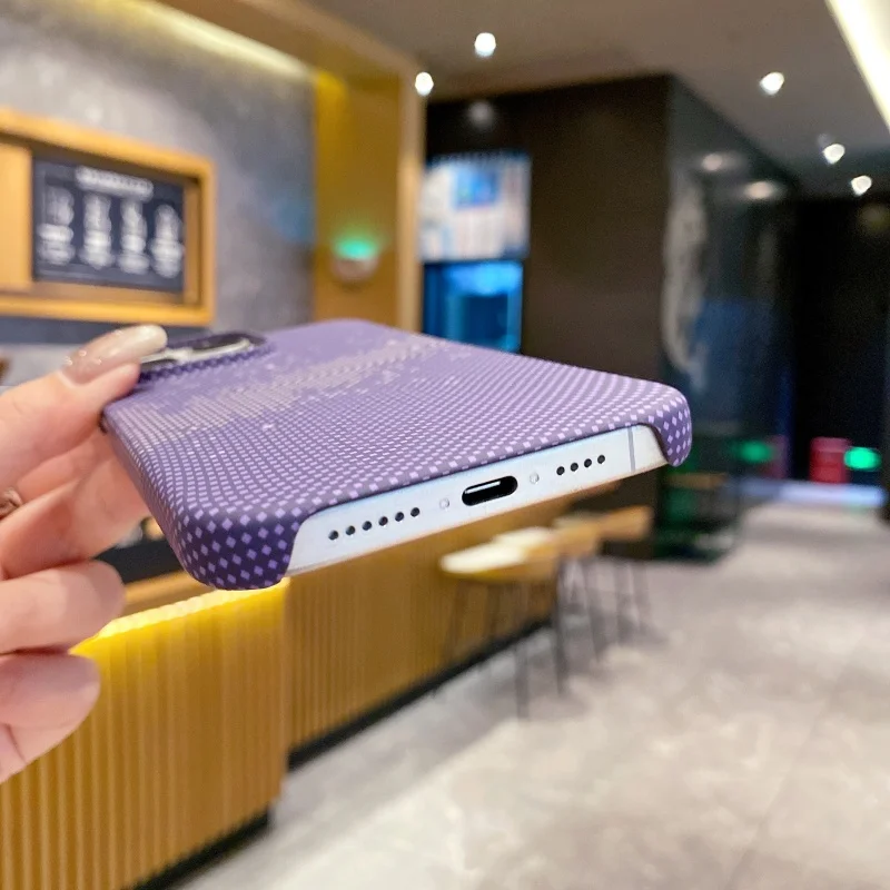 Fashion Kailaf Matte Carbon Slim Phone Case - Starry Sky Patterned Shockproof Hard Cover