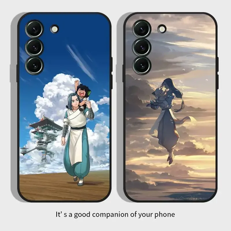 The Legend Of Luo Xiao-Hei Custodia Per Telefono Per Samsung Galaxy S 23 22 21 20 10 E 9 8 7 6 5G Plus Edge Ultra Lite Black Soft Cover