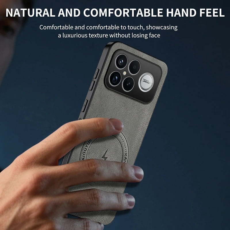 Premium Skin-friendly Sheepskin Magnetic Charging Case - Anti-fingerprint & Durable Back Cover