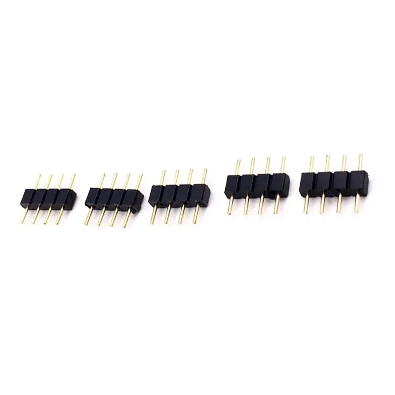 4 PIN LED Connector Adapter Needle Male Type Double Connector For RGB 5050 3528 2835 LED Strip DIY Colorful Lights Insert usb type c connector,splitter connectors cable,touch induction light strip accessory,led light bracket