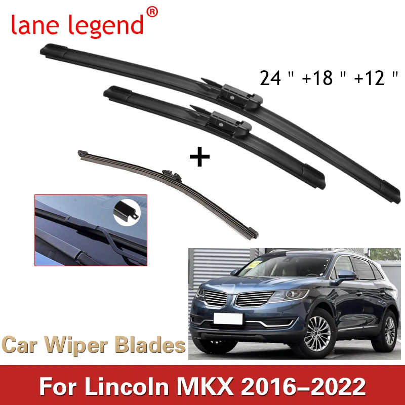 CarWiperBladesforLincolnMKX20162022FrontRearWindshield