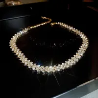 Tessa Luxury Shiny Full Rhinestone Choker Necklace 1