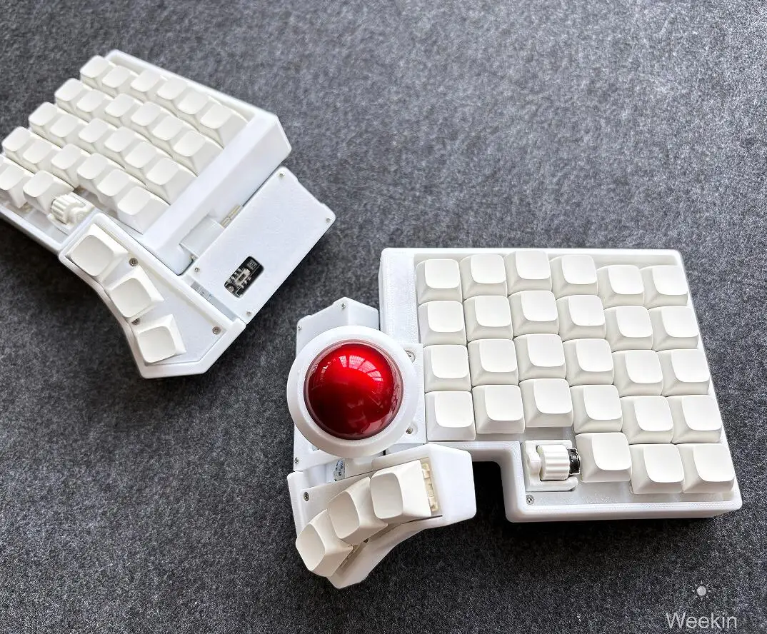 Weekin CCK-BALL Split Keyboard Crosses Dual Knobs Adjustable
