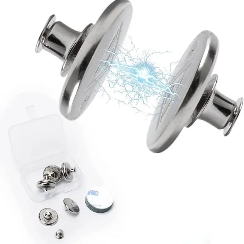 Curtain Magnets Closure Magnetic Curtain Clips Snap Fastener for Indoor Outdoor Curtains Light Prevent Light Leaking Button 1Set