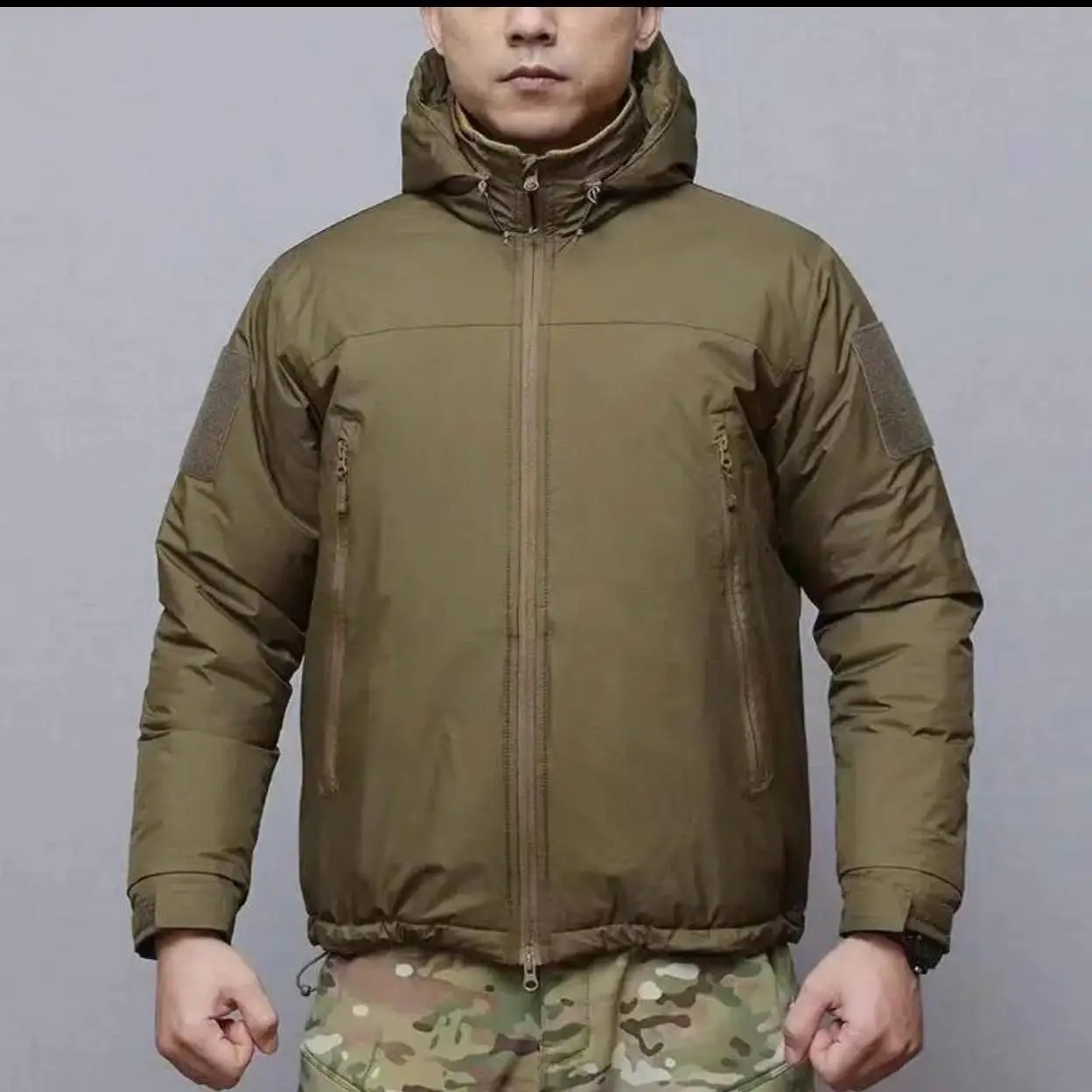 Windproof, waterproof, breathable, thick and warm cotton jacket, tactical coat, autumn and winter snow camouflage assault suit
