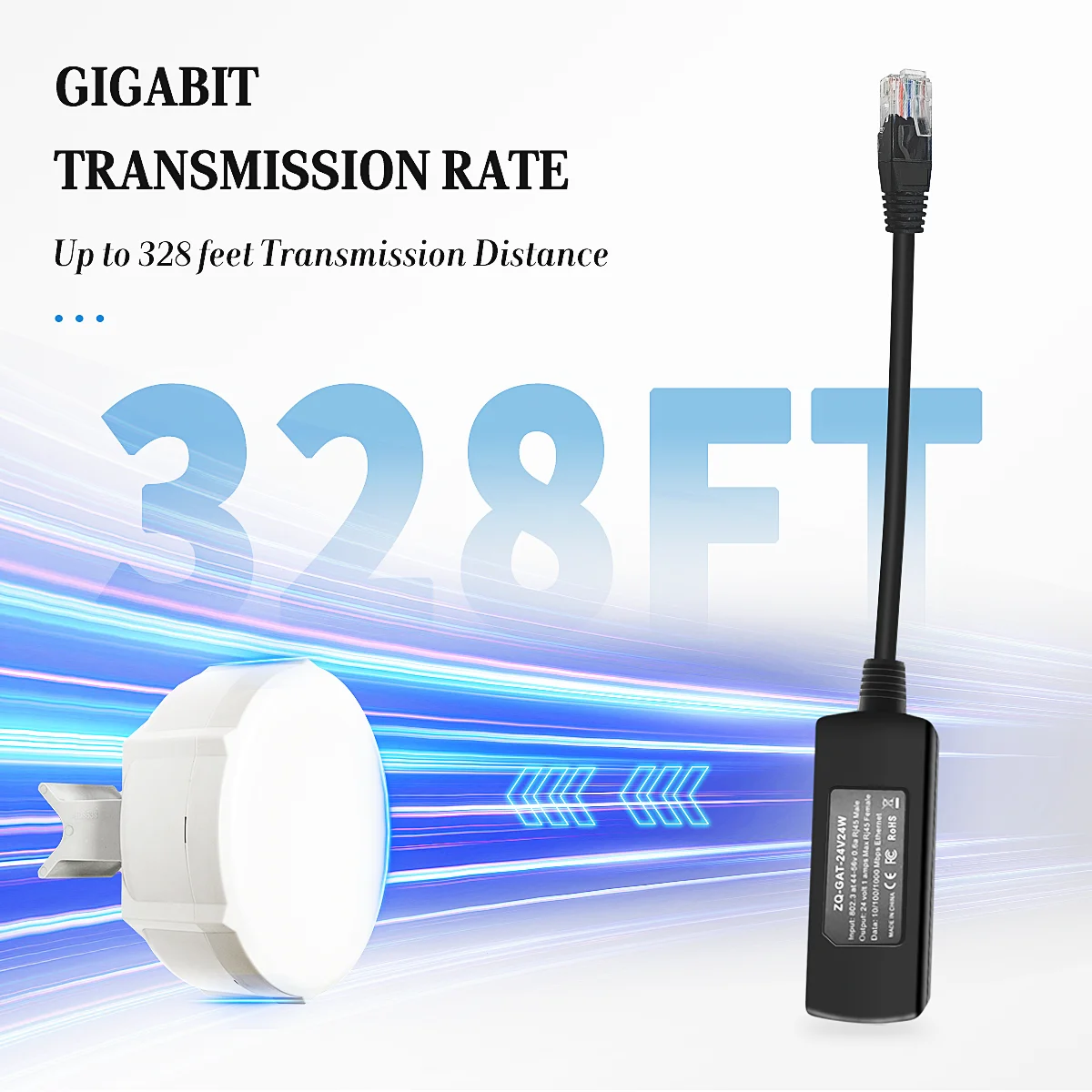 48V to 24V POE Converter 24V 24W POE Splitter for Passive MikroTik Accessories Gigabit 802.3af to Passive ModeB