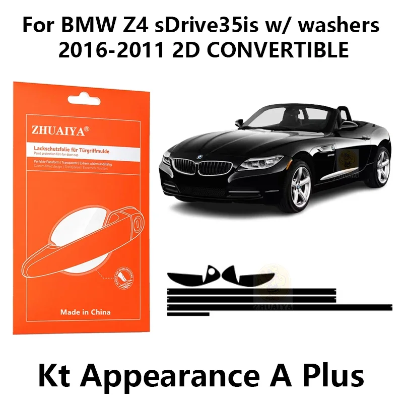 

Защитная пленка ZHUAIYA для красок дверной ручки, ТПУ PPF для BMW Z4 sDrive35is w/шайбы 2016-2011 2D, трансформер