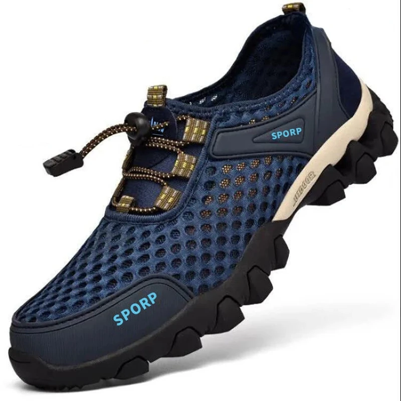 

Men's Sneakers Breathable Mesh Shoe Mens Outdoor Non-Slip Hiking Shoes Summer Casual Shoe for Men Fashion Creek Trekking Shoes