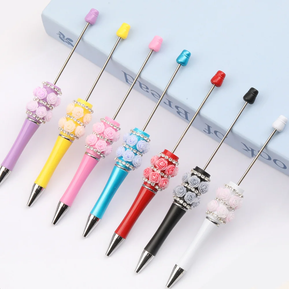 Cordial Design 20Pcs 19*144MM Jewelry Findings & Components/Beadable Pen Findings/Cute Plastic Pens/DIY Beaded Pen Accessories - cordial