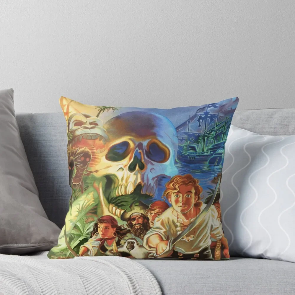 

The Secret of Monkey Island 1 (High Contrast) Throw Pillow Decorative Sofa Cushions Ornamental Pillow