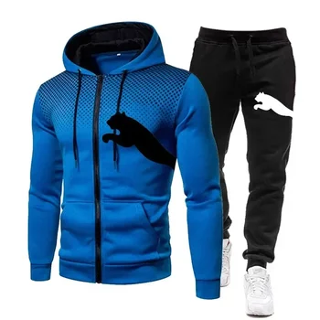 2025 Set con cappuccio autunno/inverno da uomo, abbigliamento firmato autunno/inverno moda uomo, felpa con cappuccio + set pantaloni lunghi, abbigliamento sportivo da jogging 1