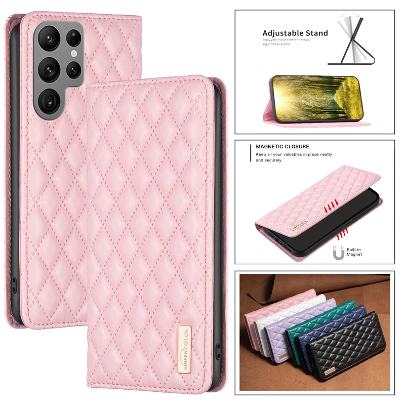 Luxurious Leather Magnetic Wallet Phone Case – Skin Friendly Flip Cover