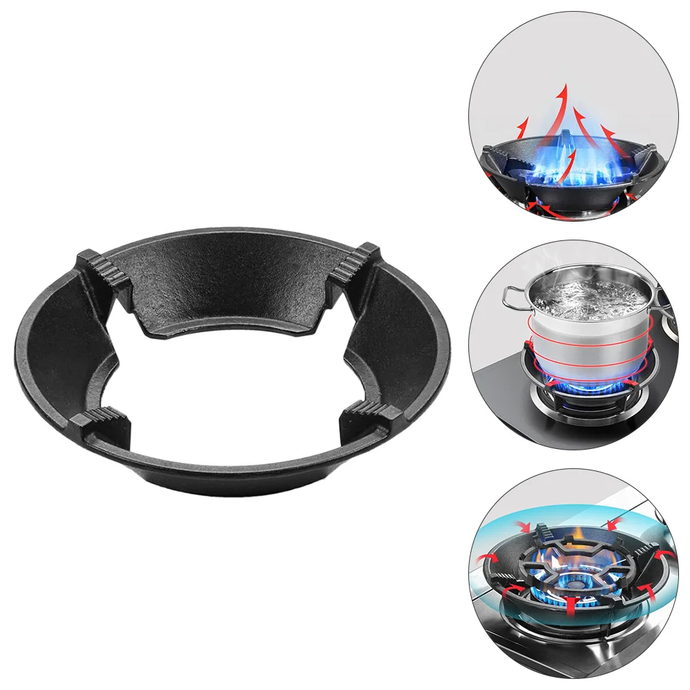 

Energy Saving Fire Cover Pot Holder Ring Stove Wind Screen Accessories Gather Hood Cast Iron Gas