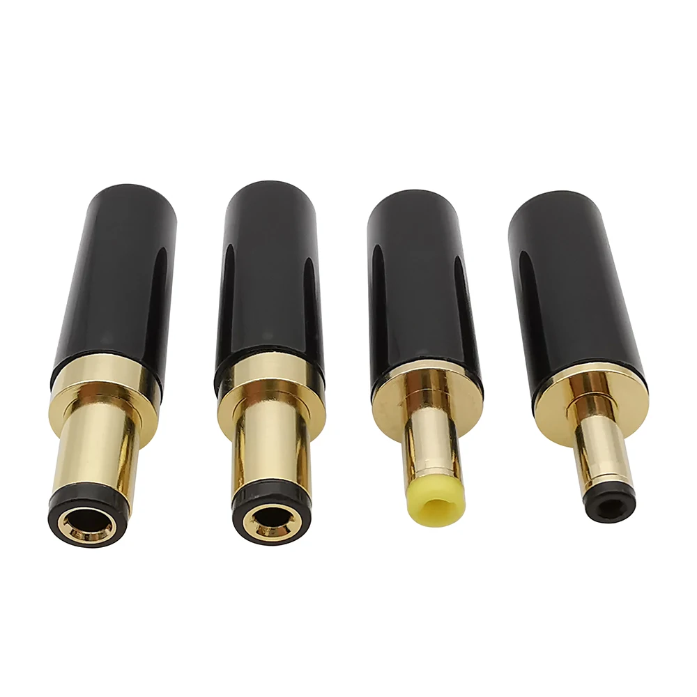 1 Stück 3,5 x 1,35 mm/4,0 x 1,7 mm/5,5 x 2,1 mm/5,5 x 2,5 mm vergoldeter DC-Netzstecker-Stecker DC-Stecker-Adapter für Schweißleitungen