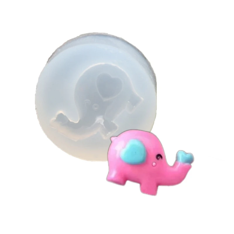 

Durable Craft Molds Easy to Clean Silicone DIY Ornaments Moulds Elephant Shape X3UD