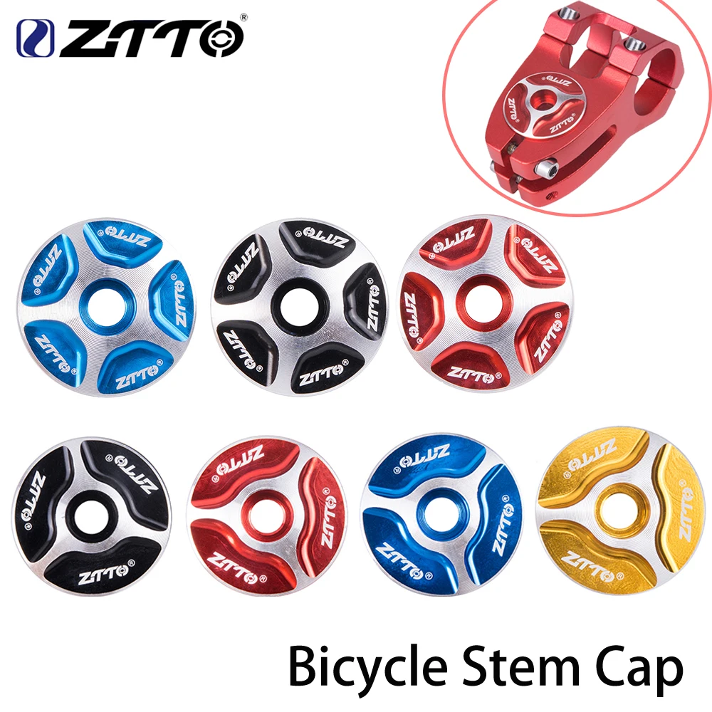 Bicycle Headset Bike Stem Cap Bicycle Bowl Group Bicycle Head Cap ZTTO MTB Road Bike Aluminum Alloy Bowl Cover Stem Top Cap Headset Cover For Fork 1-1/8" Bicycle Threadness Headset Cycling Parts