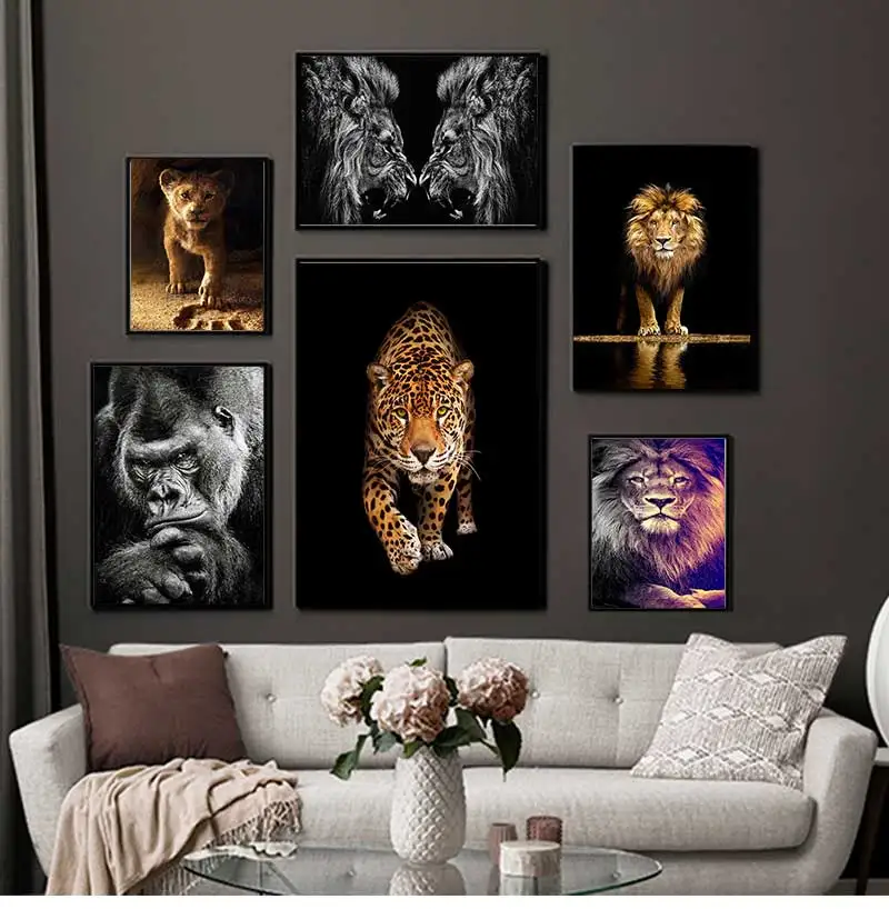 Art Canvas Print Canvas Painting 30x45 60x90cm Decorative Picture Wallpaper Living Room Decor The Lion King Movie Poster Wall