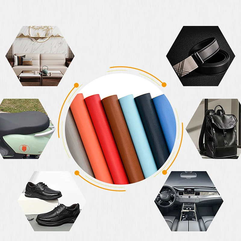 Self-Adhesive PU Leather Repair Patches - 20x30CM Faux Synthetic Fabric