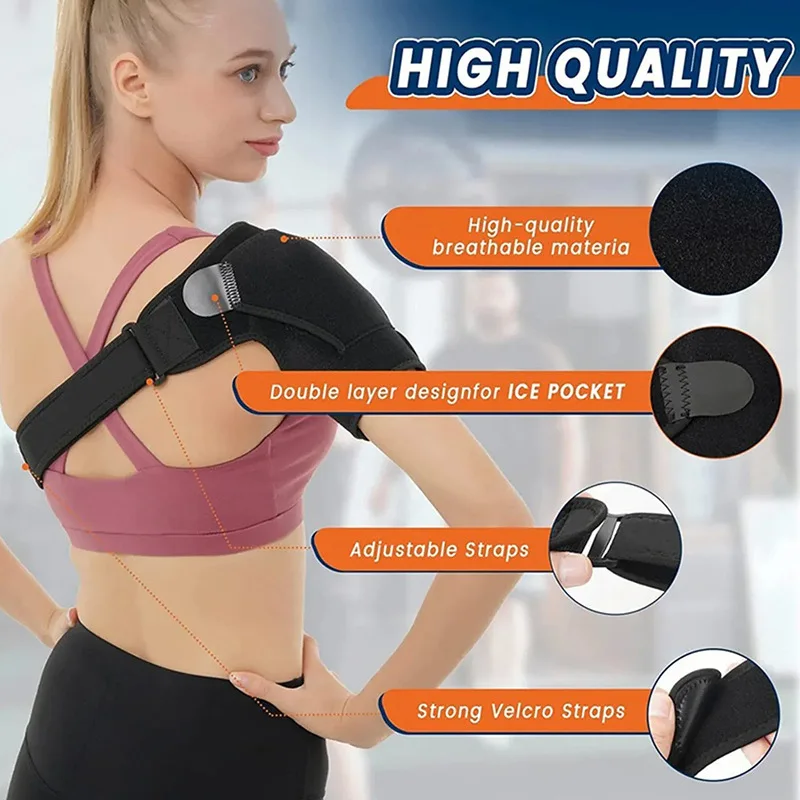 Shoulder Support Brace for Men & Women, Adjustable Shoulder Brace for Torn Rotator Cuff, Tendonitis, Dislocation Left or Right 2