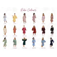 Personalised Ruffle Bridal Party Robes Satin Silk Wedding Gown Sky Blue Bridesmaid Robes Birth Flower Bachelorette Party Kimonos - Image 6