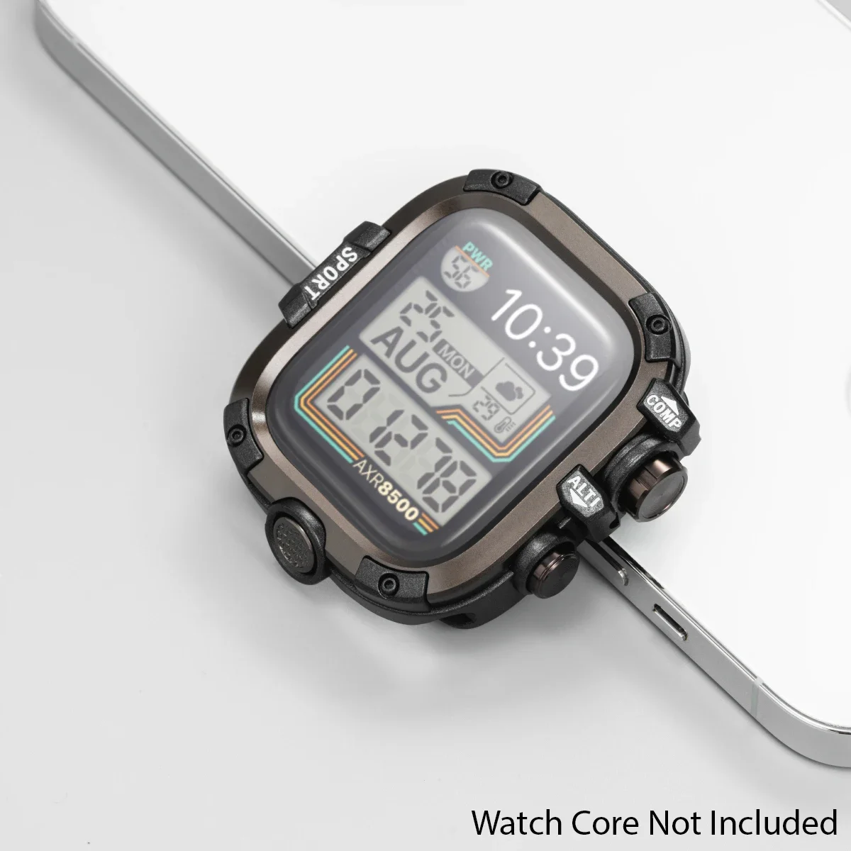 Premium 2-in-1 Metal Alloy Case with Silicone Strap
