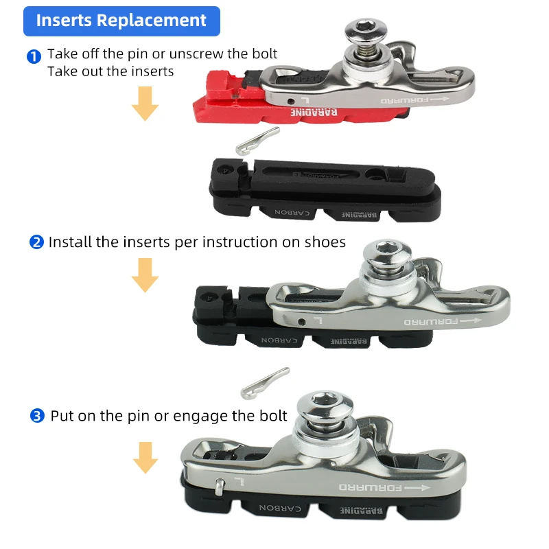 Patins de frein vélo Campagnolo BR-SR500 pour jantes aluminium