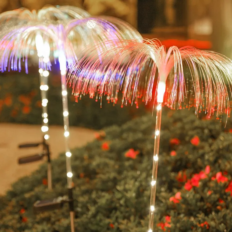 Solar Jellyfish Light Outdoor Waterproof Flowers Garden Lamp 7 Color Changing Landscape Yard Patio Pathway Christmas Sun Light 2