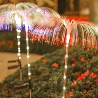 Solar Jellyfish Light Outdoor Waterproof Flowers Garden Lamp 7 Color Changing Landscape Yard Patio Pathway Christmas Sun Light 2