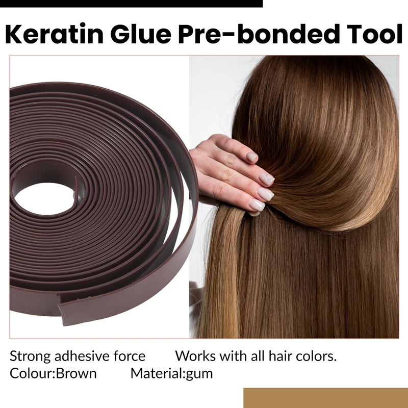 KIKI Hair Extension Hot Glue Stick Italian Glue Keratin Adhesive Flat Head Tip Fusion Human Hair Extension Salon Salon Tool