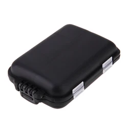Versatile 10-Compartment Fishing Tackle Storage Box (Black)