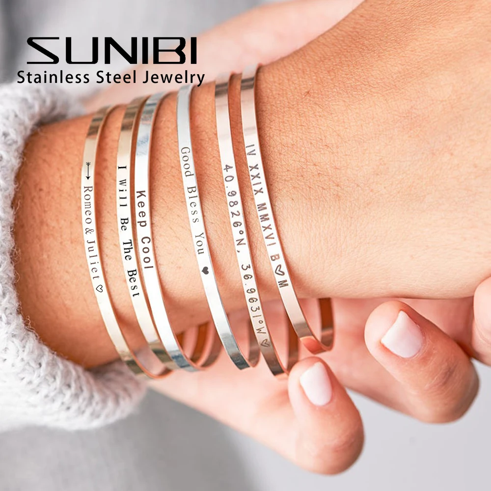 Bracciale Rigido Cuore In Acciaio Inox Personalizzabile Con Foto E Testo - Idea Regalo
