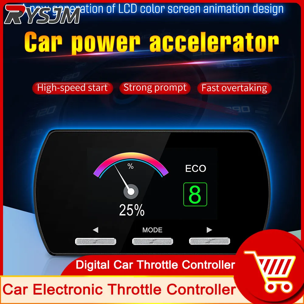 Car Electronic Throttle Controller with 11 modes Car Pedal Booster Throttle Response Controller Racing Accelerator Potent throttle controller