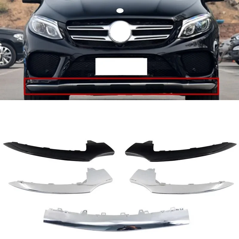 

Передний бампер, хромированная отделочная панель для Mercedes Benz GLE Class W292 GLE300 GLE320 2015-2019