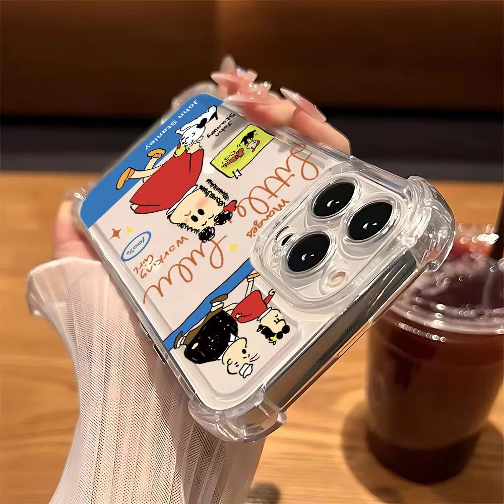 Adorable Little Lulu Transparent Phone Case - Cute Girl Design