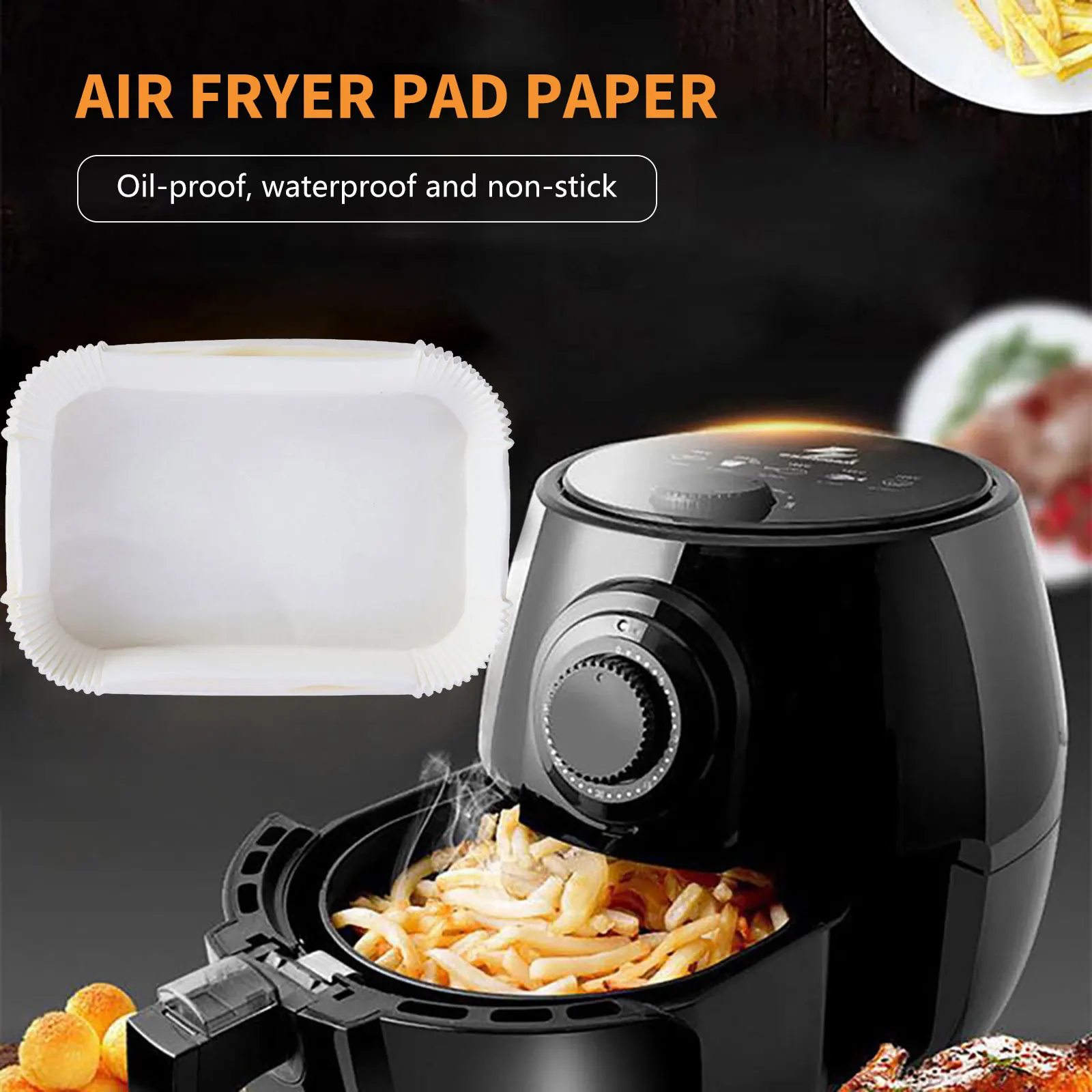 100pcs Air Fryer Liners Disposable Paper Liners Non Stick Parchment For  Ninja Dual