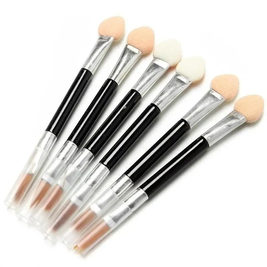 10 Pcs 애플리케이터 더블 엔드 화장품 브러쉬 여성 메이크업 아이 섀도우 아이 라이너 스폰지 립 브러쉬 세트 일회용 메이크업 브러쉬