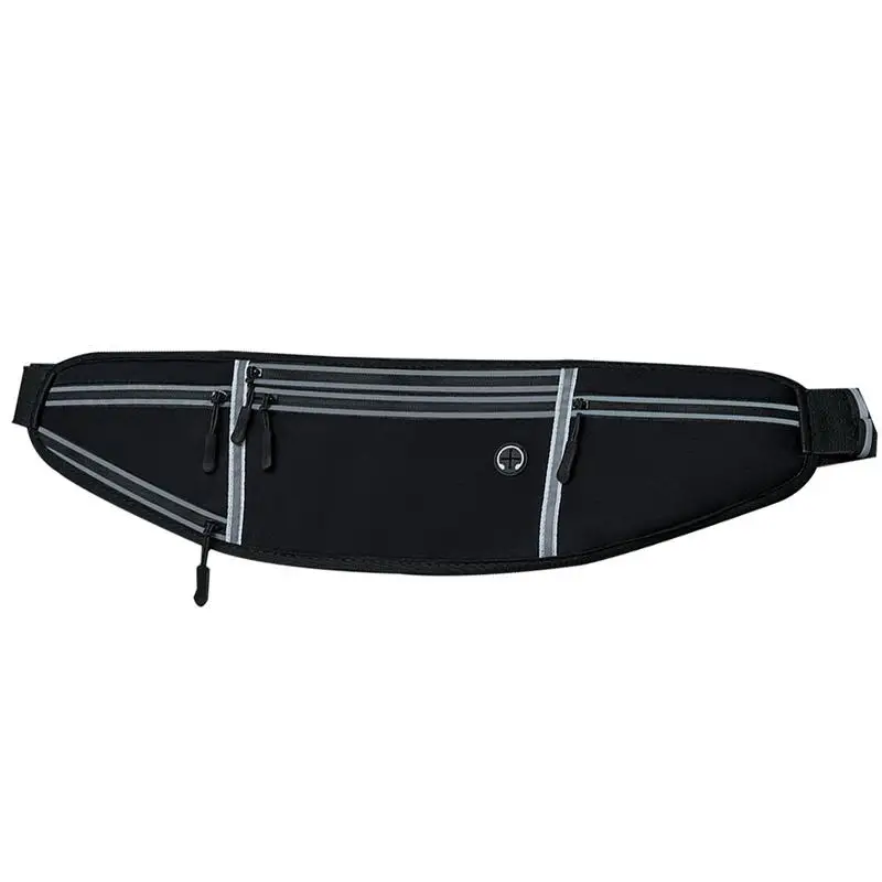 

Slim Running Belt Quick Drying Fanny Pack With High Capacity Fanny Packs For Men With Reflective Strip Camping Fanny Bag With