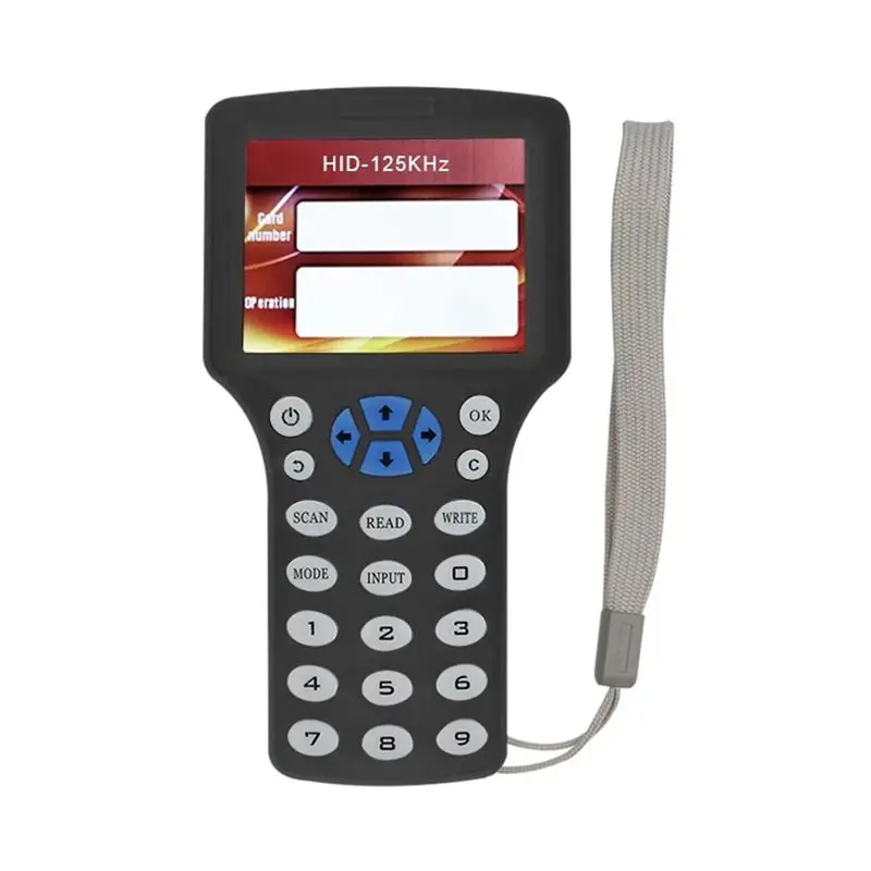 ABKN-10 주파수 RFID 스마트 카드 리더기 복사기 +5XCUID 카드 125K 13.56Mhz RFID 복사기 키 복제기