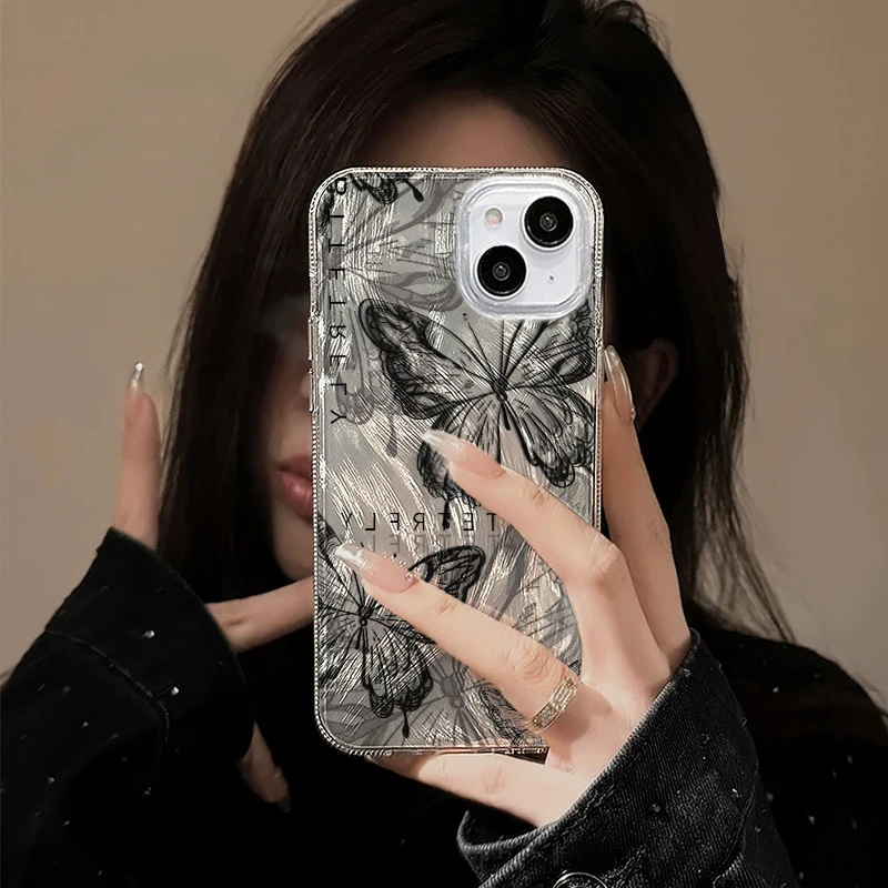Butterfly Laser IMD Phone Case Cover