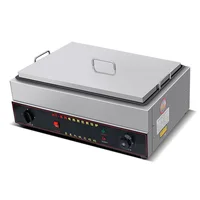 Stainless Steel Dumping Fryer Machine 220V Food Frying Pan Fried Stuffed Bun Making Machine Non Stick Coating Restaurant Use 2